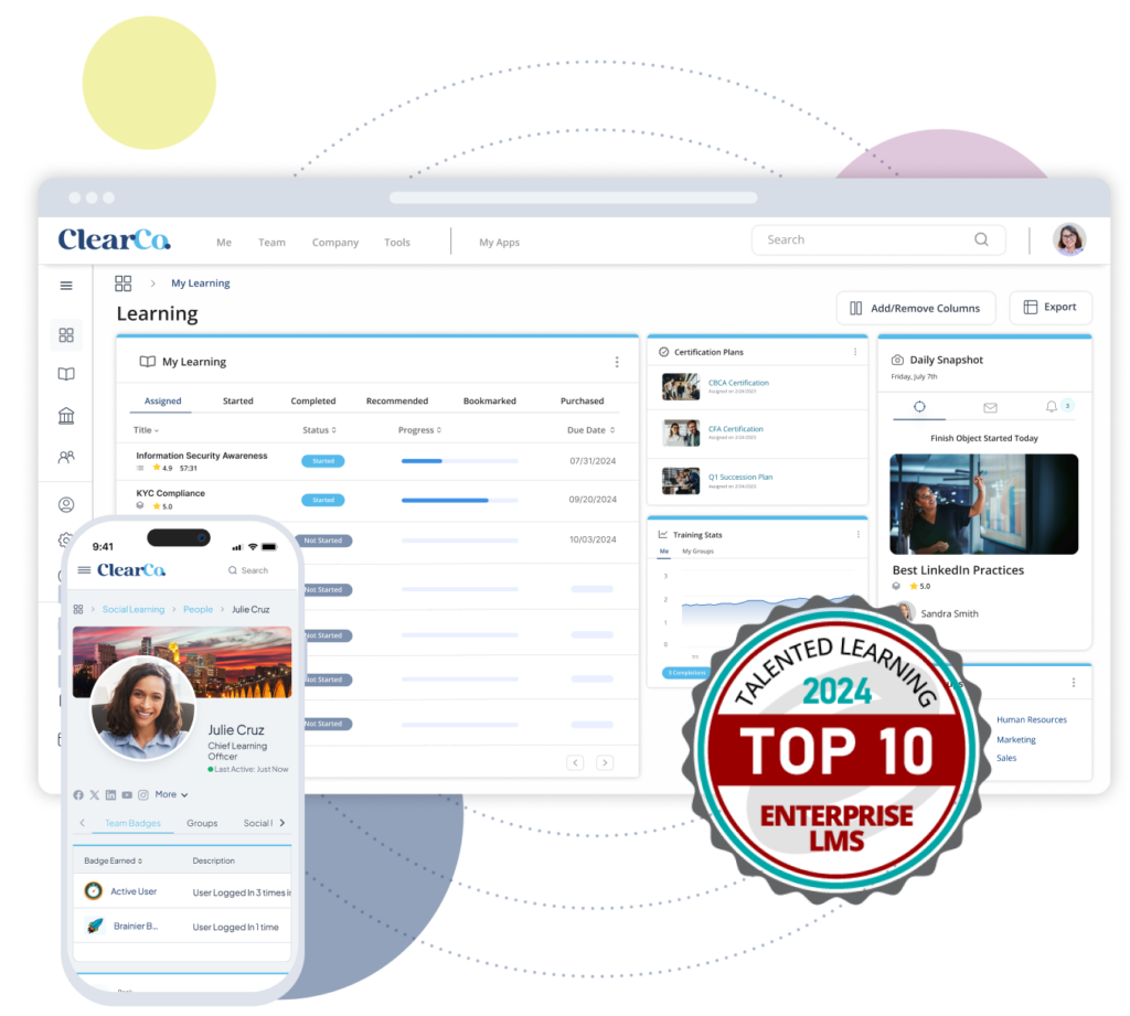 Learning-Header mockup